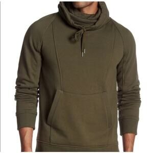 Helmet Lang Cowl‎ Neck Olive Green Hoodie ( M )